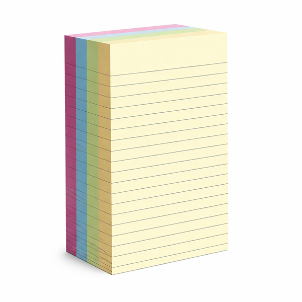 200 Sheets - Lined Sticky Notes - Multicolour