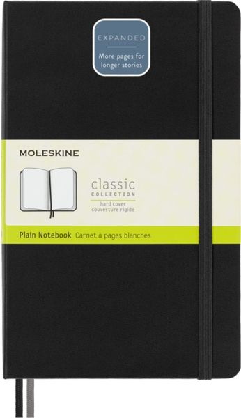 Moleskine Expanded Hard Black Large Plain Notebook