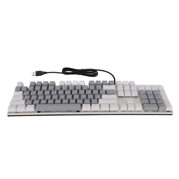 104-Key RGB Keyboard (White/Gray)