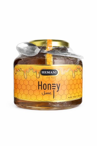 HEMANI Natural Honey 500gm Pure Honey Glass Jar
