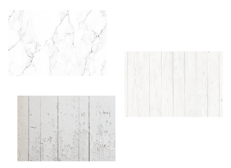 Flatlay Studio Light &amp; Bright Bundle Photography Background - 600mm x 450mm