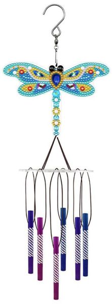 Diamond Painting DIY Wind Chime Kit_ Dragonfly WC002