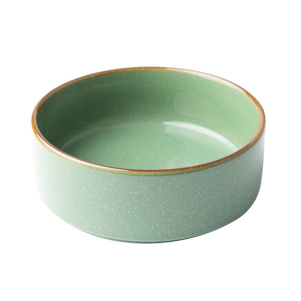 Omada Flat Stackable Green Cereal Bowl Set Of 4 image
