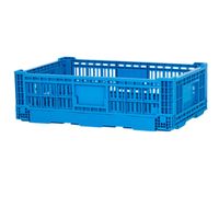 Pract Pack -Collapsible Storage Bin Container, Storage Crates 60cm -Blue