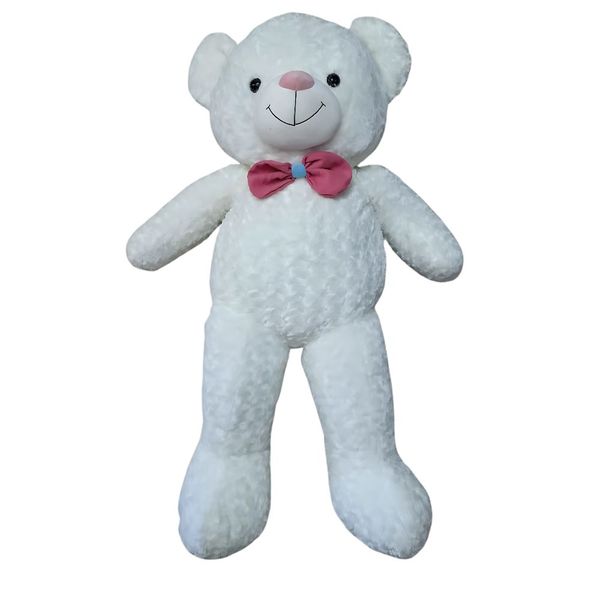 120cm Soft Cuddly Ivory White Teddy Bear - Extra Plush &amp; Hypoallergenic