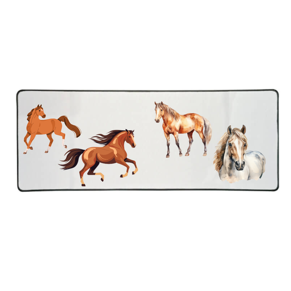 Katz Designs - Long Desk Mouse Pad - Horse
