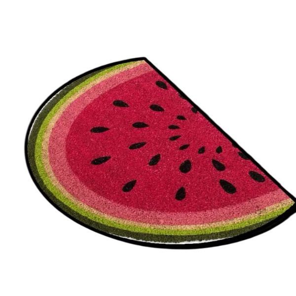 1 Piece Beautiful &amp; Soft Summer Watermelon-Shaped Doormat - 60cm x 80cm