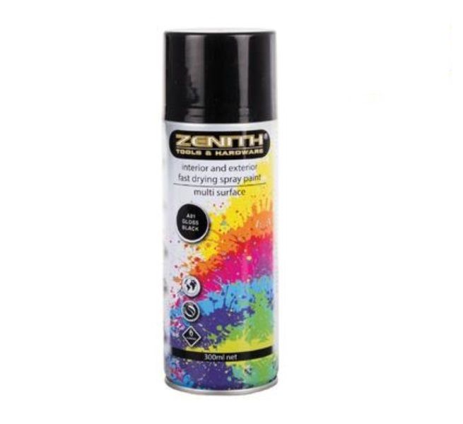 Zenith- Spray-Paint Gl Black- 300ml