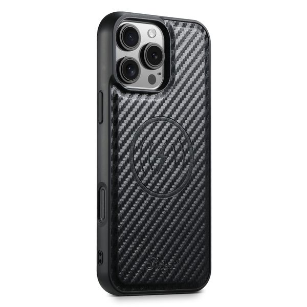 MagSafe Carbon Fiber Phone Case Compatible With iPhone16 Pro Max