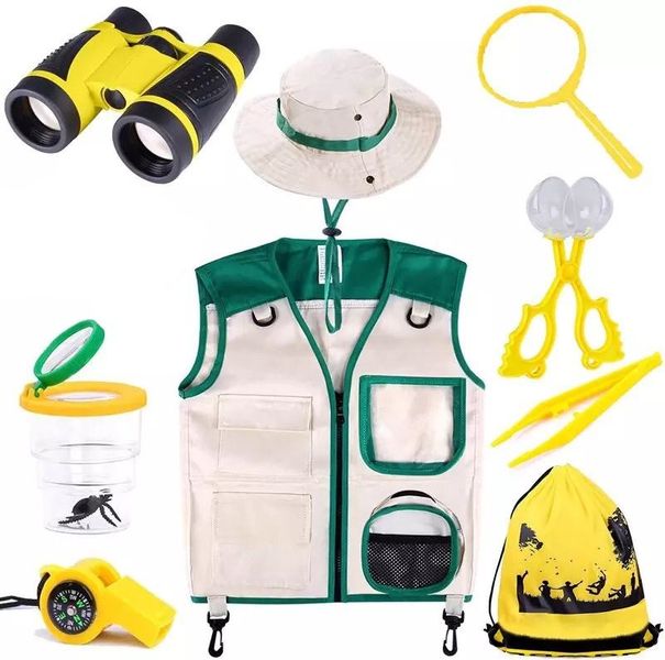 Kids Tactical Vest &amp; Outdoor Explorer Kit - Nature Educational Gift Set