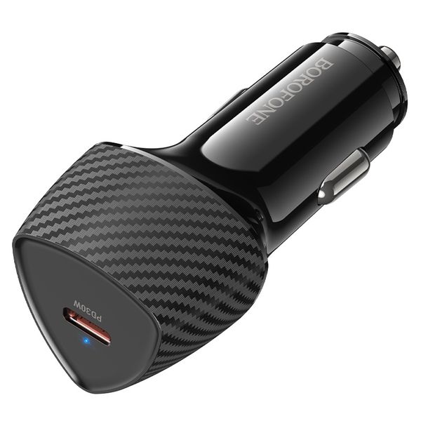 30W PD Fast USB-C/ Type-C Car Charger Adapter Borofone BZ31B