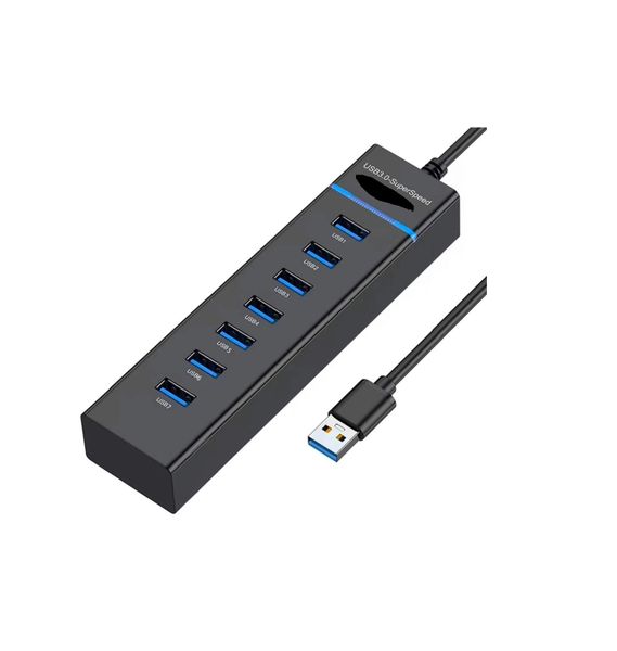 USB 3.0 Super Speed 7 Port Hub Black 585S