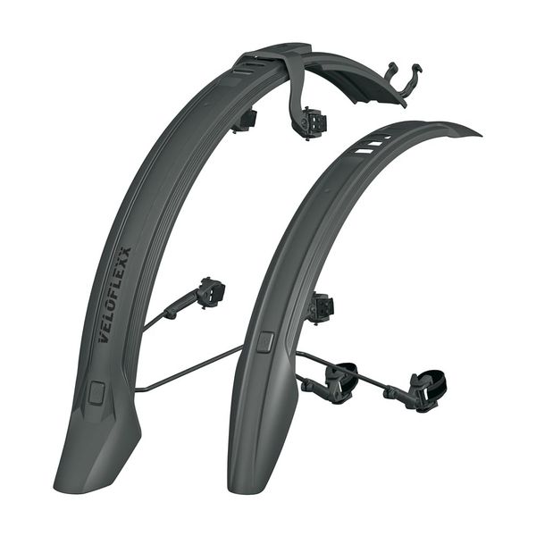SKS Mudguard Set with Adjustable Angle Adapter Veloflexx 65, 26-27.5 INCH