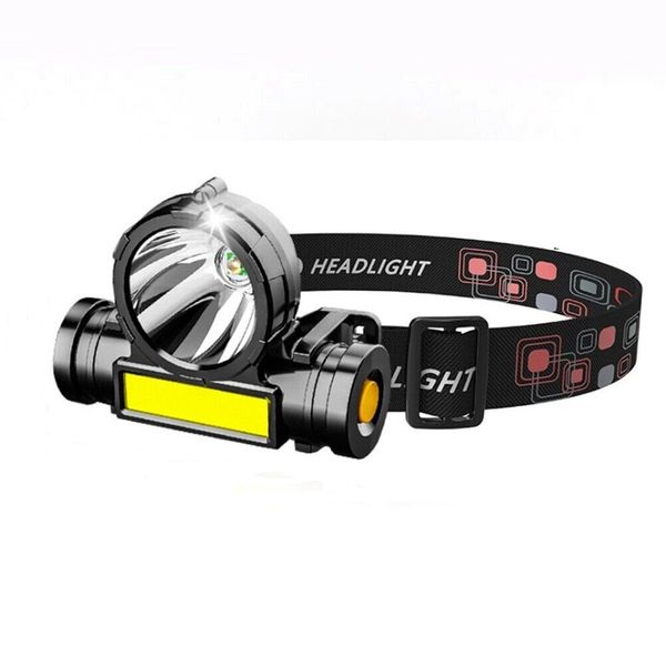 Rechargeable 3W LED+COB Highlight Head Lamp- SD