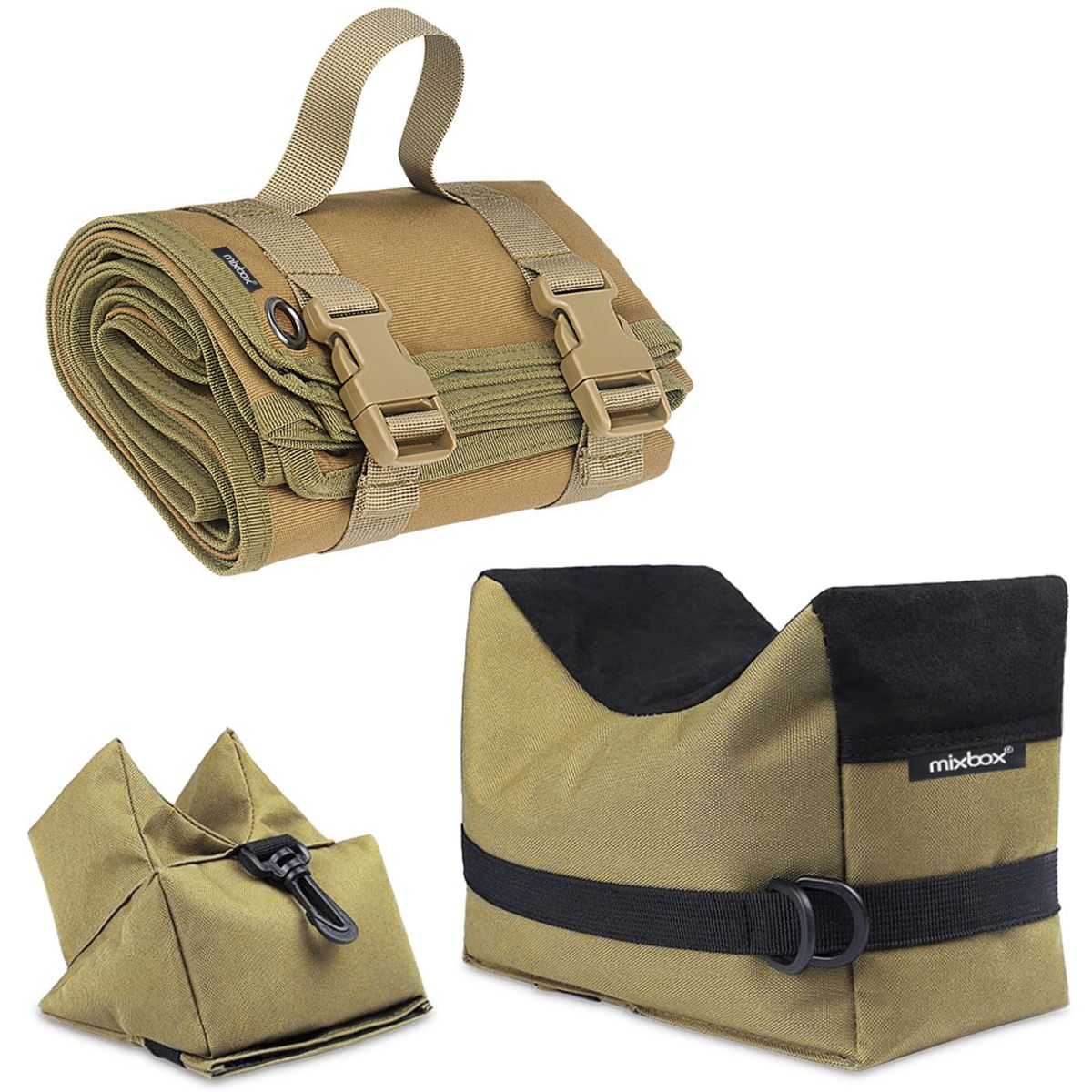 Mix Box Outdoor Shooting Mat & Shooting Rest Bag Set