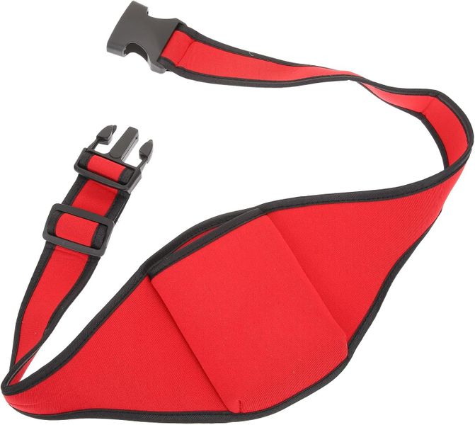 Red Fitness Microphone Waist Belt Pouch Portable Mic Holder for Outdoor &amp;