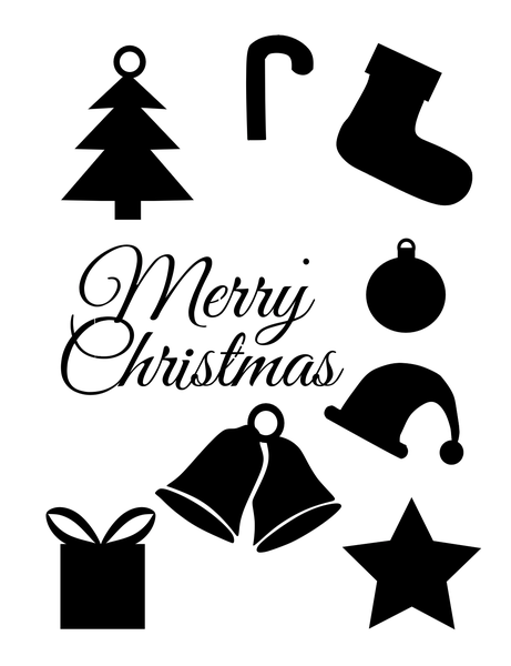 Large Xmas stencil 40cm