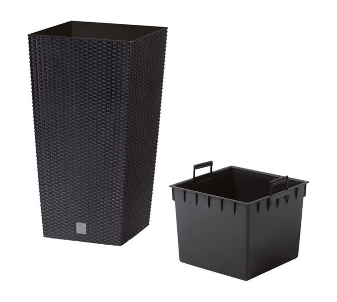 Square Pot Anthracite 325 x 325 x 610 mm