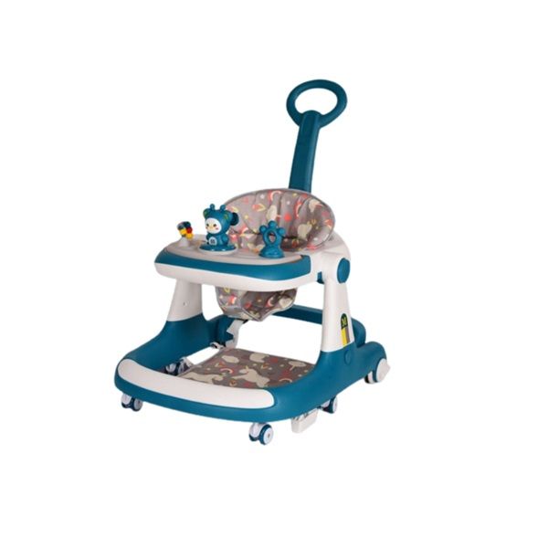 Baby's 5 in 1 Walker and Walking Ring - Turquoise