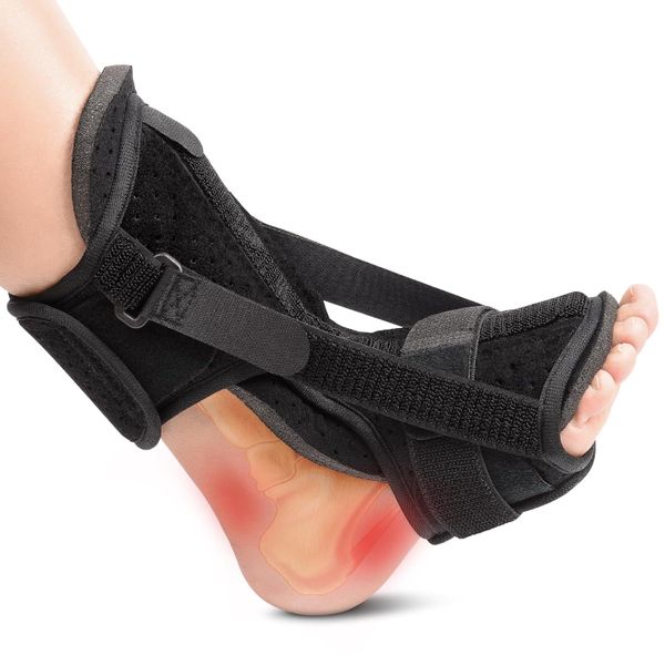 Plantar Fasciitis Splint with Soft Foam, Ankle Brace for Heel Arch Pain