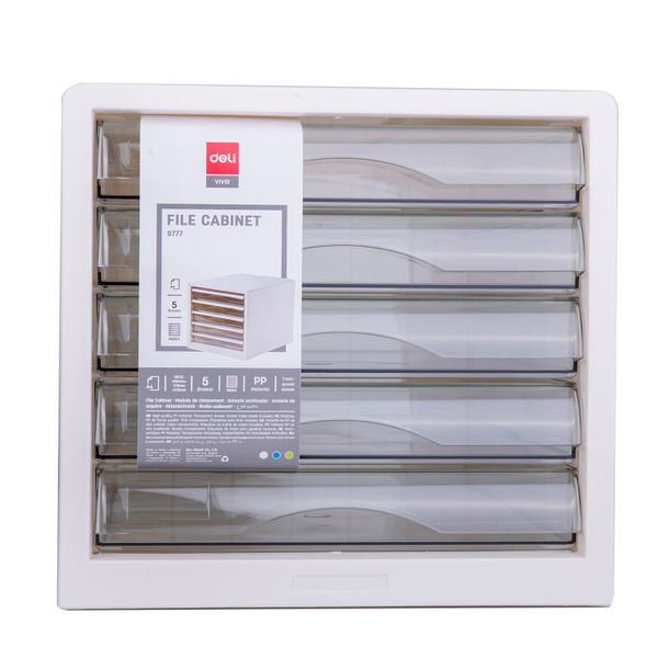 Deli 5 Drawer File Cabinet