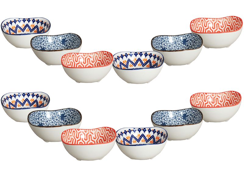 Ethnic Saucer 10.16cm 3 Assortments - 12 Pack