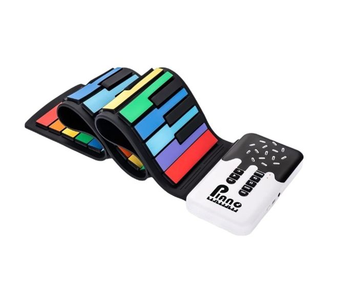 Portable Silicone Foldable Roll Up 49 Keys Electronic Keyboard Organ Piano