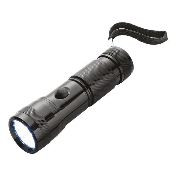 Steel Torch with Wrist Strap - 14 LED Lights - Battery Operated
