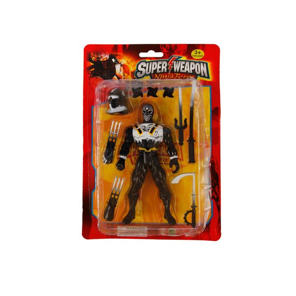 Ninja Force Super Weapon Action Figure Toy – Black