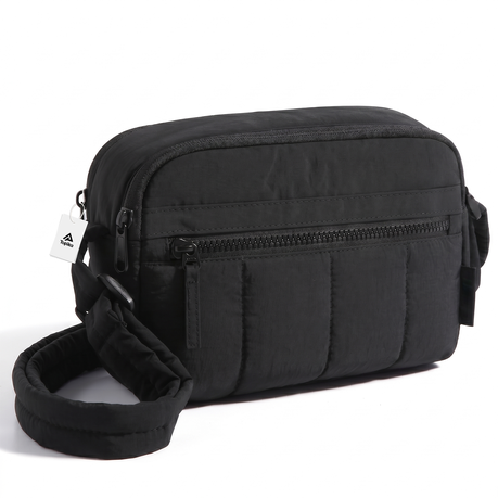Topika Puffy bag lightweight nylon crossbody handbags for women, Black Image