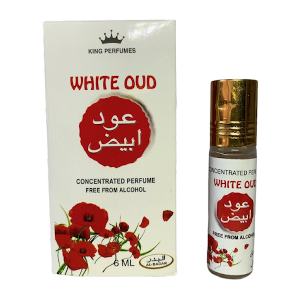 6 x 6ml White Oud Oil Perfume Attar Non-Alcoholic Attar Concentrate Perfume