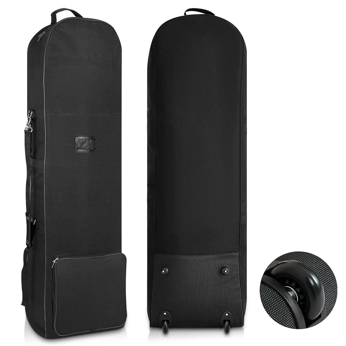 Foldable Golf Travel Bag with Wheels Large Capacity Airplane Bag Soft Sided