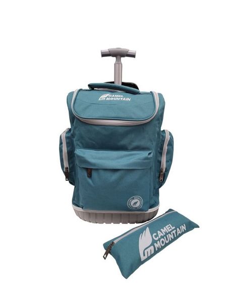 Camel Mountain School Trolley Bags 19 Inch With Pencil Case-Turquoise