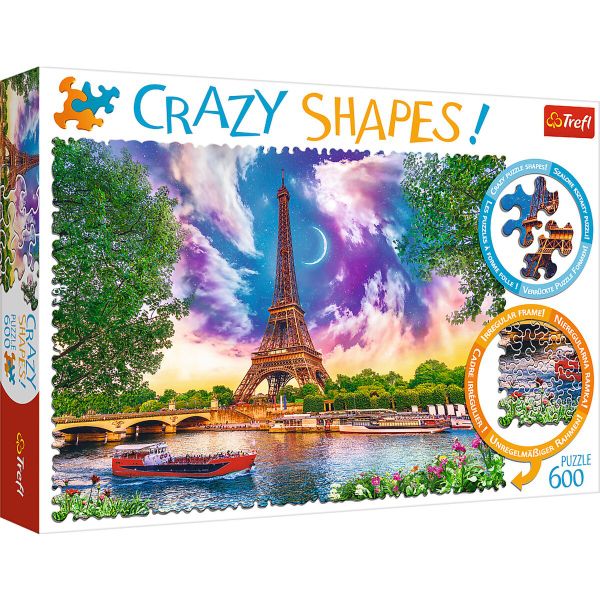 Trefl Crazy Shapes - Sky over Paris - 600 Piece