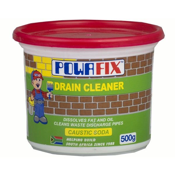 Powafix Caustic Soda Drain Cleaner - 500g - 3 Pack