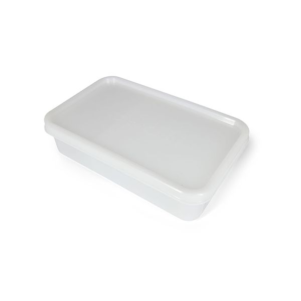 Cadii White Rectangular 1 Lunch Box