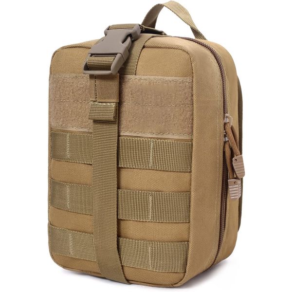 Tactical MOLLE Pouch Organizer Bag for Outdoor Hunting - Khaki