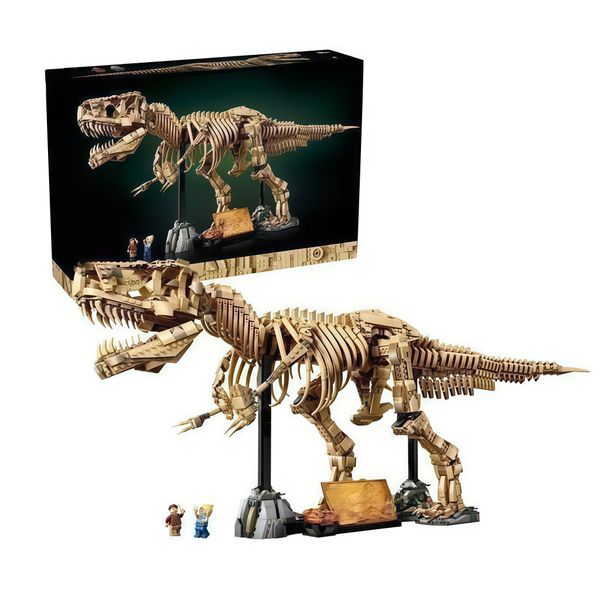 Giant T-Rex Skeleton Micro Bricks Model Kit, Movable STEM Display Gift