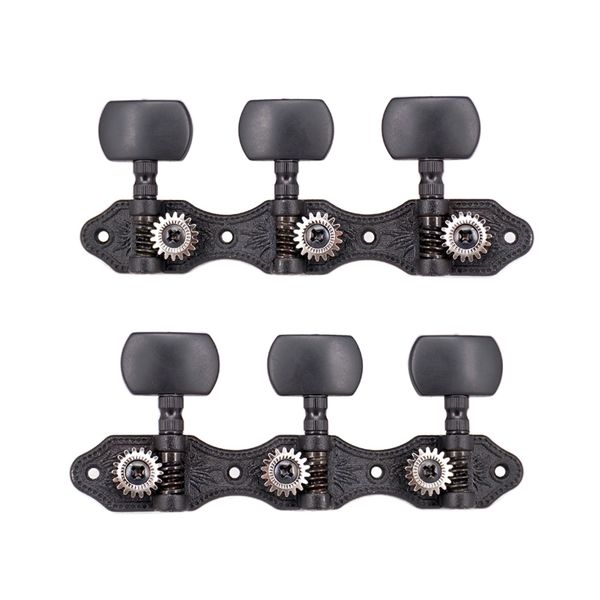 1 Pair Classical Guitar Tuners, 1:18, Black