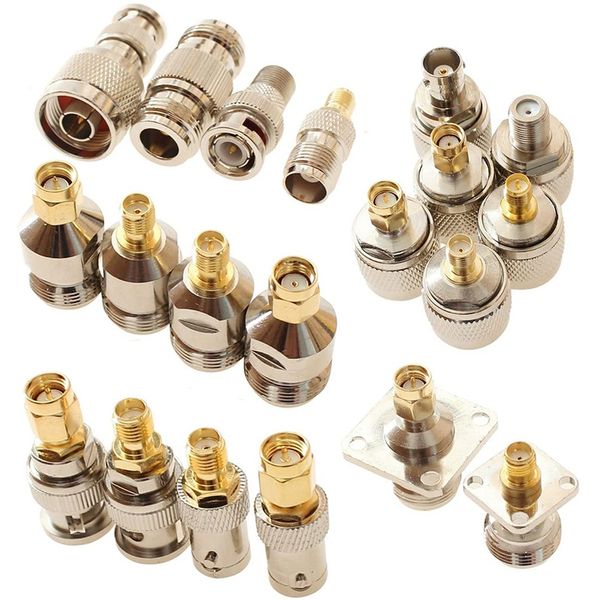 SMA To N BNC TNC F Type Connectors Male Female Kits 20 in 1 N To BNC
