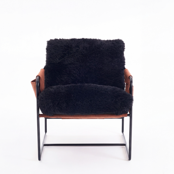 Modern Accent Lounge Chair Comfy Armchair with Side Pocket Wide Recliner