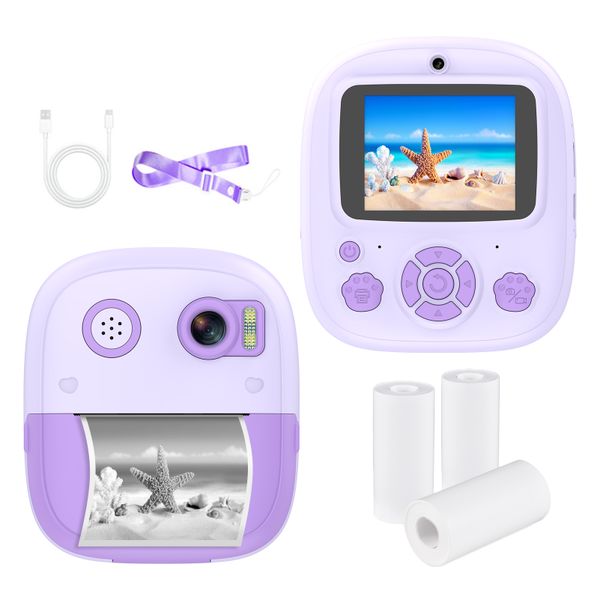 8x Zoom Kids Print Camera
