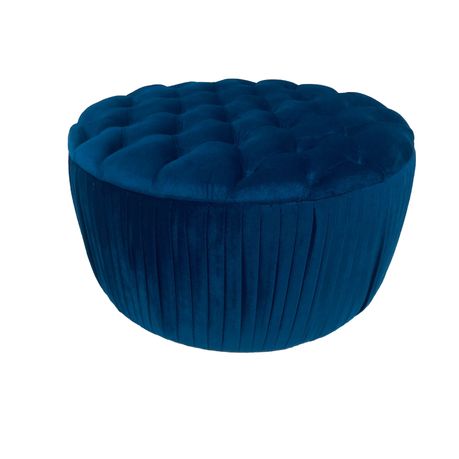 Provence Tufted New Velvet Round Ottoman Shop Today. Get it Tomorrow takealot