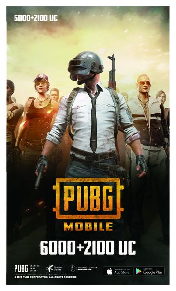 PUBG Mobile Unknown Cash - 6000 + 2100 UC