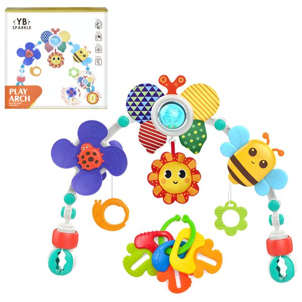 YB Sparkle -Foldable Baby Bed Toy, Car Seat &amp; Stroller Toys Stroller Arch