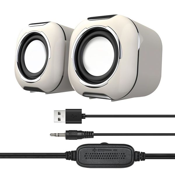USB 3.5mm Wired for Phone Pad PC Computer Gaming Subwoofer
