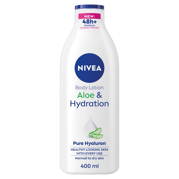 NIVEA Aloe &amp; Hydration Body Lotion with Deep Moisture Serum, 400ml