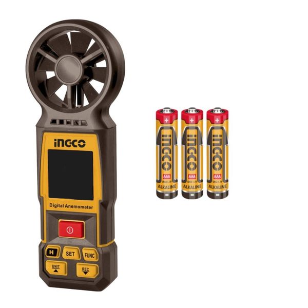 Ingco - Digital Anemometer B/O - Precision Airflow Measurement Tool