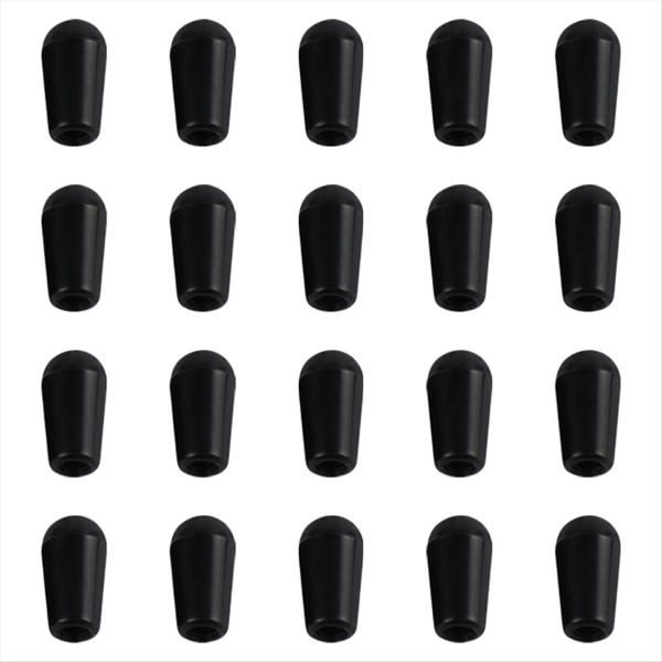 Black 20Pcs Metric M3.5/M4 Guitar 3 Way Toggle Switch Tip