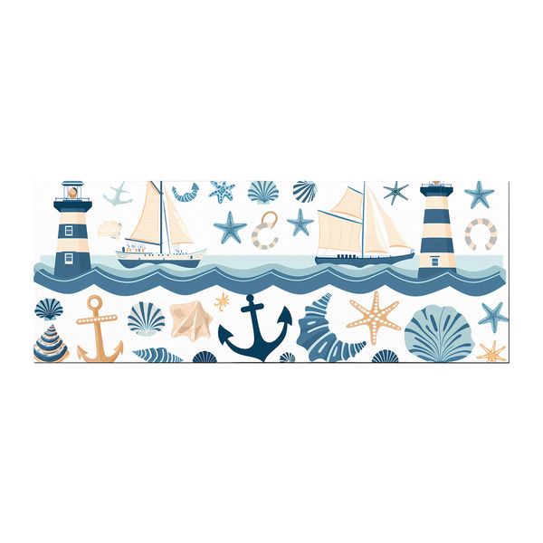 Nautical Theme by Wikus Schalkwyk Large Desk Pad